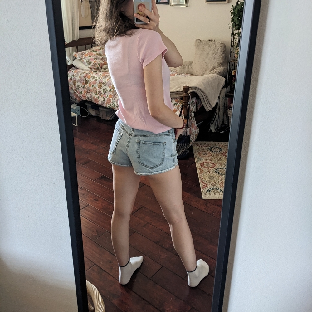 Brandy Melville lightwash denim Short
